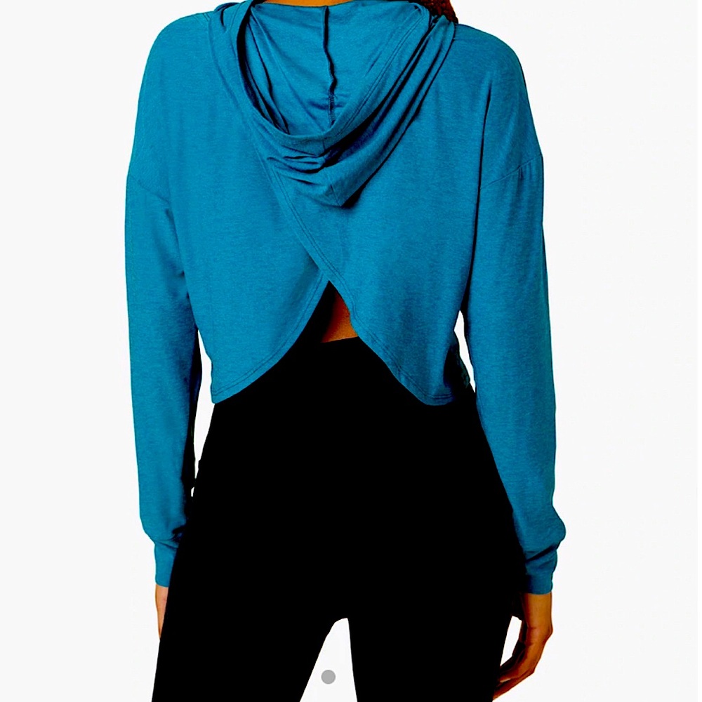 Beyond Yoga Space dye crop top hoodie
